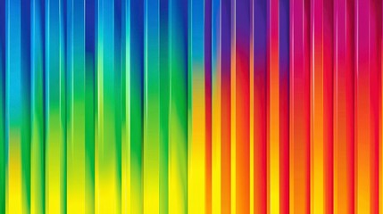 Vibrant Rainbow Stripes in Vivid Colors with Smooth Gradient Effect