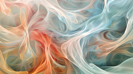 Obraz premium An abstract design featuring flowing colors and textures, evoking a sense of movement.