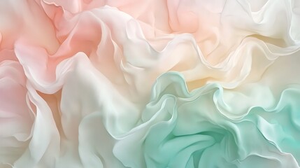 Obraz premium Pastel Draped Fabric Soft Texture Background