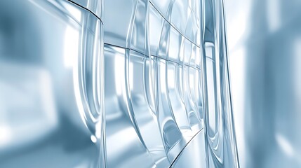 Obraz premium Abstract Blue Glass Panels Modern Design