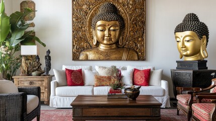Zen Inspired Living Room Interior Design
