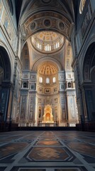 Obraz premium Ornate Cathedral Interior