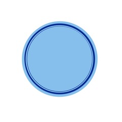 Navy blue circle brush stroke vector isolated on white background. Navy blue enso zen circle brush stroke. For stamp, seal, ink and paintbrush design template. Grunge hand drawn circle shape, vector
