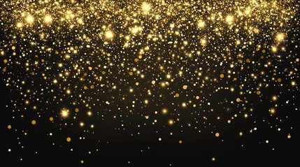 light background Falling night gold luxury magic particle glitter gold spark confetti background Background glistering Beautiful falling gold light sparkle light d particles golden falling abstract