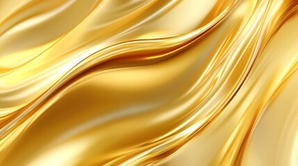 Abstract gold liquid wave background.