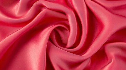 Obraz premium Vibrant Pink Satin Fabric in Beautiful Swirling Texture