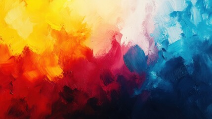 Abstract colorful paint texture, vibrant hues, canvas background, artistic design