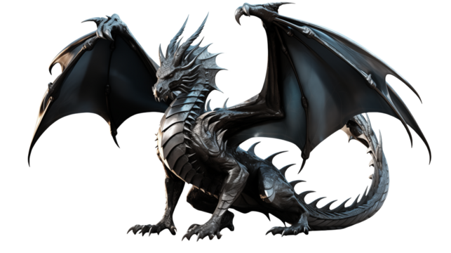 Majestic Silver Dragon Fantasy Creature Mythical Beast