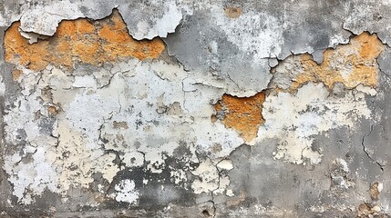 Obraz premium Weathered wall texture, peeling paint, urban decay, background design