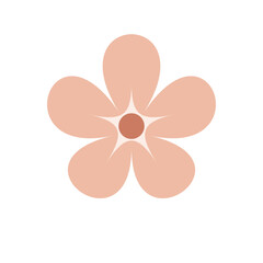 flower, spring colorful flower elements vector, leaf branch, blossom illustration for decor, easter, sticker, clipart, print.