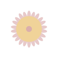 flower, spring colorful flower elements vector, leaf branch, blossom illustration for decor, easter, sticker, clipart, print.