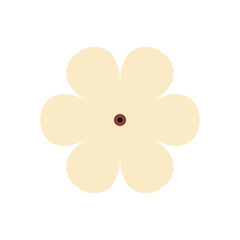 flower, spring colorful flower elements vector, leaf branch, blossom illustration for decor, easter, sticker, clipart, print.