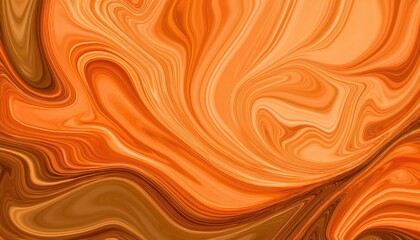 Vibrant Orange Fire Flames Collide with Glamorous Liquid Marble Background, Showcasing a Bold and...