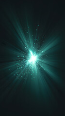 Fototapeta premium Enchanting Teal and Turquoise Sparkles on a Gradient Background
