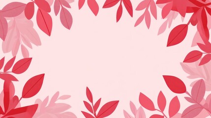 Fototapeta premium Pink Background Banner Valentine's Illustrations