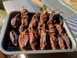 Homemade dried persimmons.