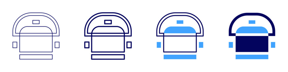 Halogen cooker icon in 4 different styles. Thin Line, Line, Bold, and Bold Line. Duotone style. Editable stroke