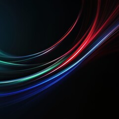 Sleek Light Trails in Red, Blue, and Green.