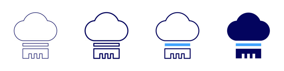 Master chef hat icon in 4 different styles. Thin Line, Line, Bold, and Bold Line. Duotone style. Editable stroke