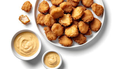 Crispy Chicken Nuggets with Creamy Dipping Sauce