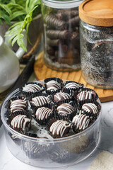 Chocolate Hazelnut Cookies, popular cookies in Malaysia during celebration of Eid Mubarak (Hari Raya).   