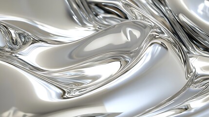 Abstract Liquid Metal Swirling Surface Texture