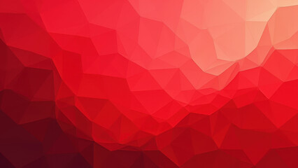 Fototapeta premium Red Abstract Geometric Polygon Background - Geometric patterns