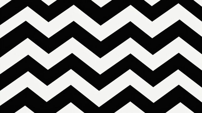 Abstract black and white chevron pattern background.