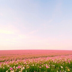 Pastel skies and blooming fields: a surreal spring 