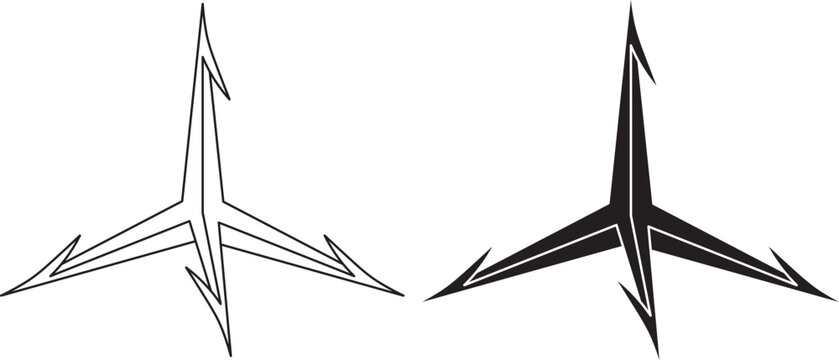 caltrop also known as caltrap, galtrop, cheval trap, galthrap,galtrap, calthrop, jackrock icon set