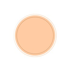 orange pastel circle brush stroke vector isolated on white background. Navy blue enso zen circle brush stroke. For stamp, seal, ink and paintbrush design template. Grunge hand drawn circle shape, 