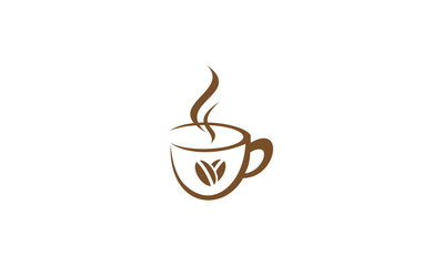 coffee cup logo vector