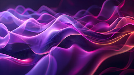 Abstract waves of light in vibrant colors, creating a dynamic visual flow.