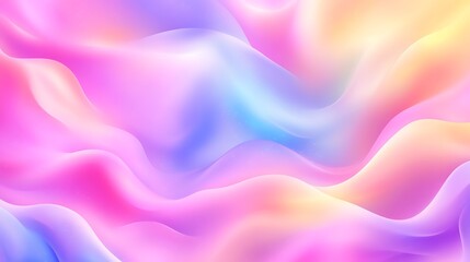 Obraz premium Abstract Pastel Waves Flowing Softly Gradient Background