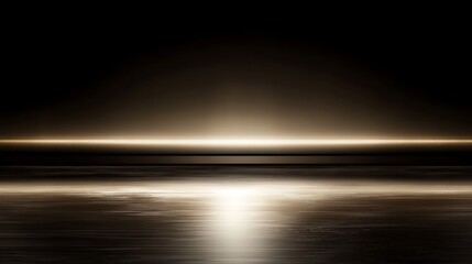 Abstract Dark Brown Light Horizon Reflection
