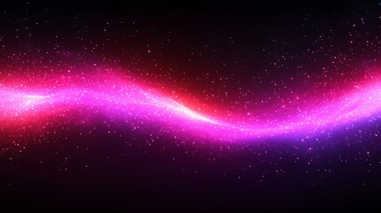 Pink and Purple Cosmic Wave Glowing Brightly