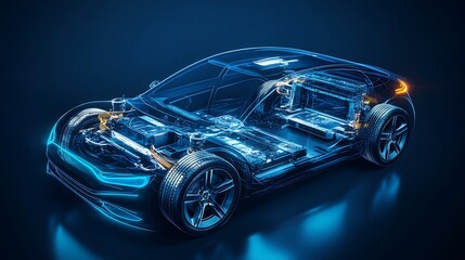 Blueprint of a Modern Electric Car: Unveiling the Internal Mechanics
