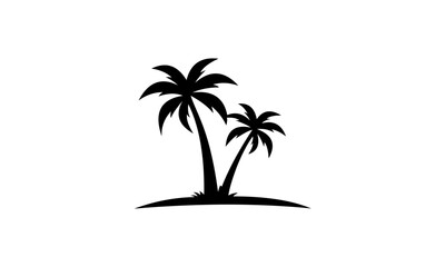 palm tree logo vector