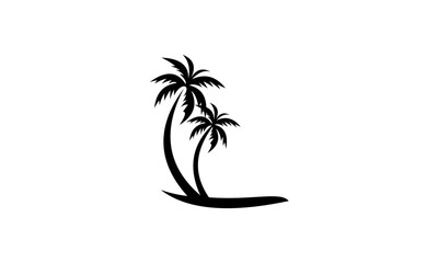 palm tree logo vector