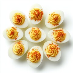 Hard-boiled eggs filled