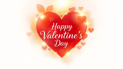 Radiant Watercolor Valentine's Day Illustration with Golden Glow, Elegant Features, Smooth Gradients, and Dreamy Atmosphere for a Luxurious Feel