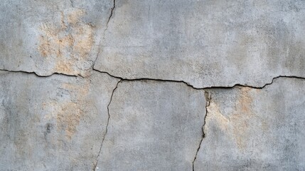 Cracked Concrete Wall Background with Texture and Detail