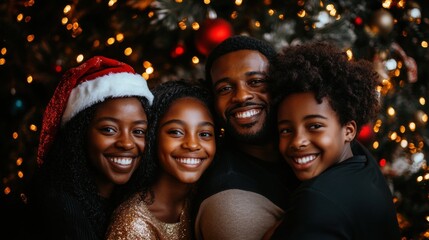 Family Celebration with Smiles and Joy During Holiday Season