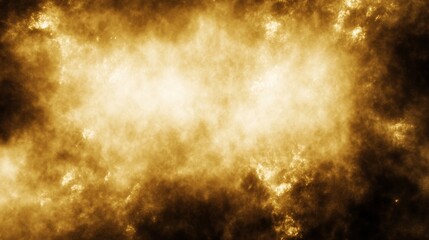 Golden Cosmic Nebula Abstract Background Texture