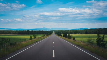 Driving on the highway first person perspective