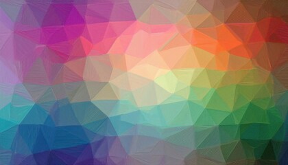 Fototapeta premium Vibrant Geometric Texture Intricate Polygons Blend with Rich Earth Tones, Creating a Striking Modern Artwork.