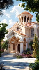 Obraz premium Ornate church on a sunny day