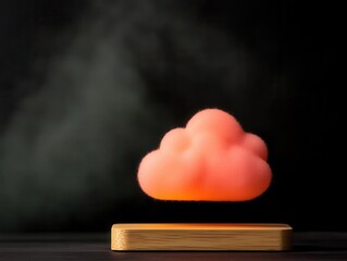 AI-driven cloud storage glowing with anomaly detection, safeguarding productivity data with advanced security