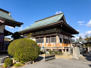 Obraz premium Image of Yasaka-ji Temple, the 47th of the 88 temples visited during the famous pilgrimage