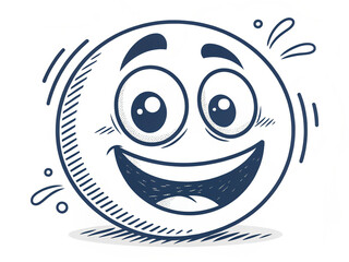 Fototapeta premium funny face with smile